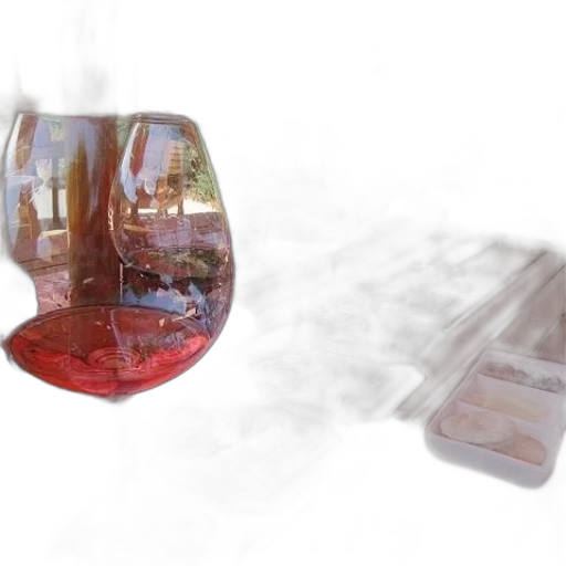 bottle, 3d render, fire, fog transparent PNG cut-out