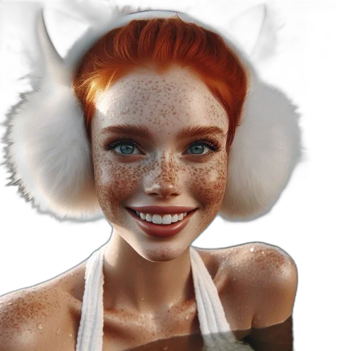 face, mask, hair, creature transparent PNG cut-out