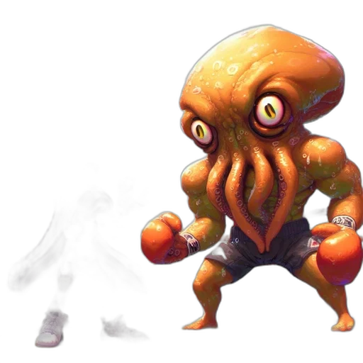 creature, concept art, pixel art, 3d render transparent PNG cut-out