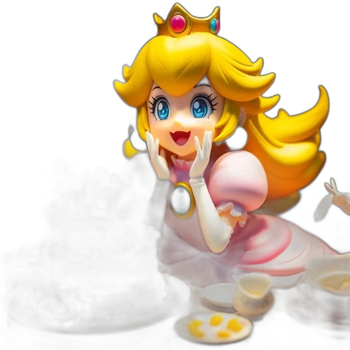 crown, dress, weapon, 3d render transparent PNG cut-out