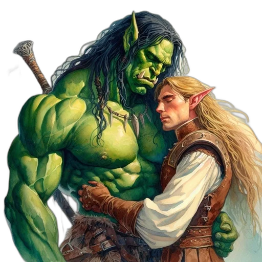 fantasy art, comic book art, concept art, photorealistic transparent PNG cut-out