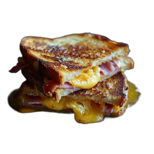 food, photorealistic, grilled, cheese transparent PNG cut-out