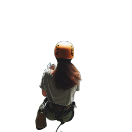 hat, hair, staff, jacket transparent PNG cut-out