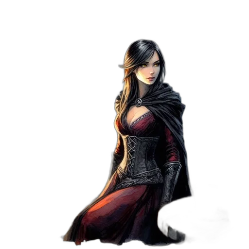 dress, dragon, fantasy art, concept art transparent PNG cut-out