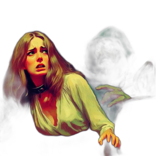 face, concept art, photorealistic, comic book art transparent PNG cut-out