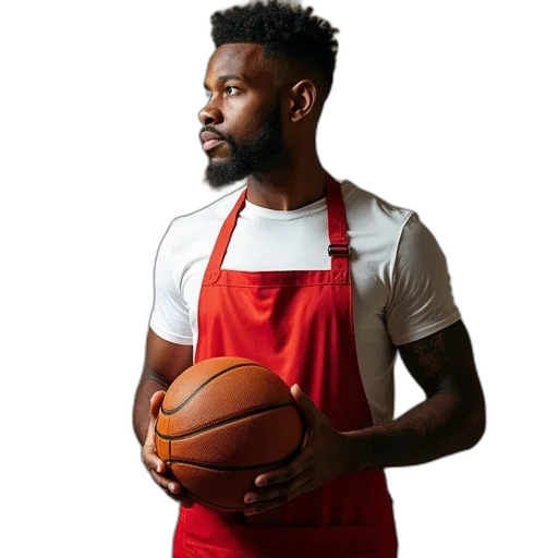 basketball, player, aprons, cooking transparent PNG cut-out