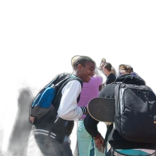 jacket, umbrella, group, people transparent PNG cut-out