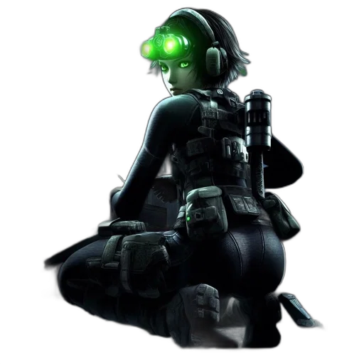 robot, weapon, staff, cyberpunk transparent PNG cut-out