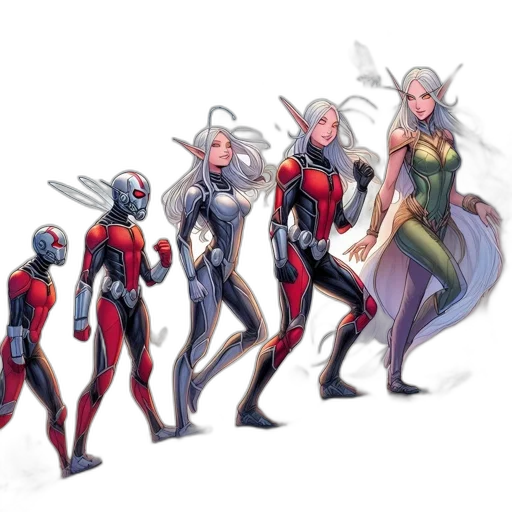 concept art, comic book art, fantasy art, pixel art transparent PNG cut-out