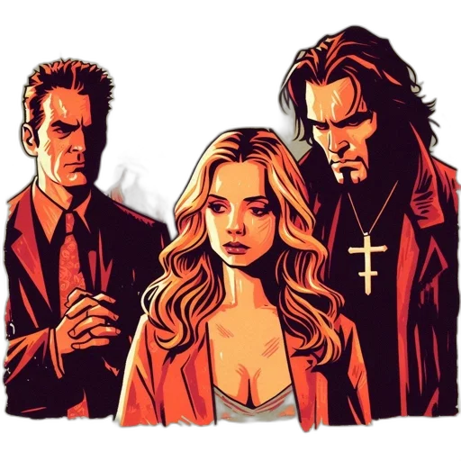 jacket, comic book art, concept art, pixel art transparent PNG cut-out