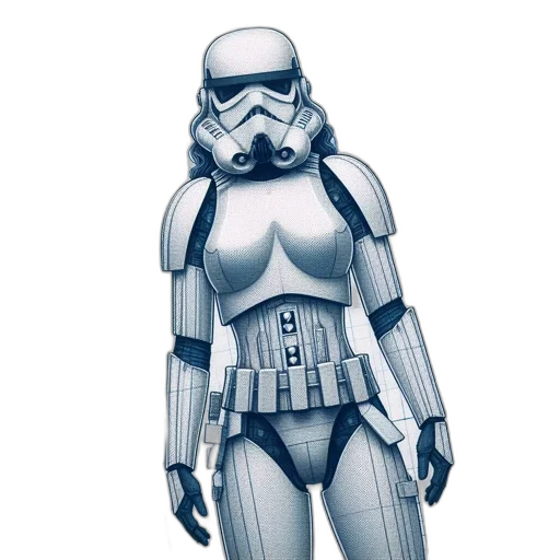 robot, concept art, comic book art, 3d render transparent PNG cut-out