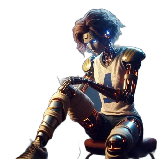 robot, staff, weapon, sword transparent PNG cut-out