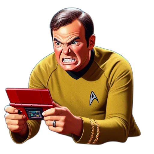 caricature, angry, star, trek transparent PNG cut-out