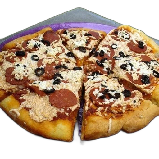 food, 3d render, photorealistic, pizza transparent PNG cut-out