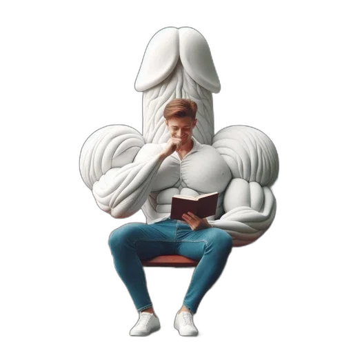 furniture, jacket, crown, face transparent PNG cut-out