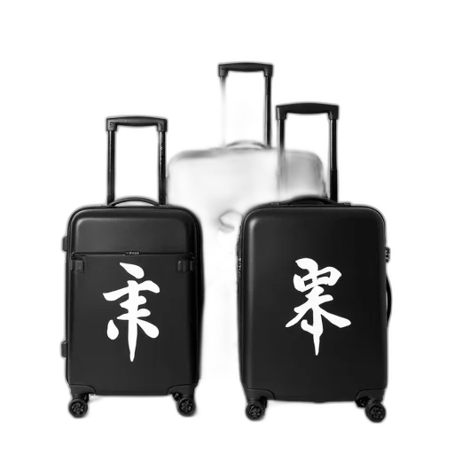 photorealistic, kiwaki, luggage, collection transparent PNG cut-out
