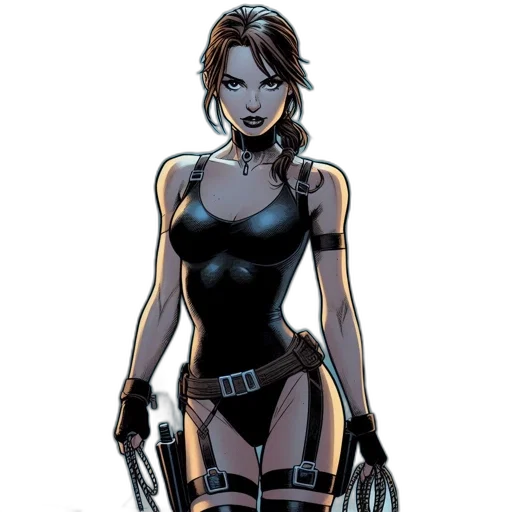 comic book art, concept art, cyberpunk, cartoon transparent PNG cut-out