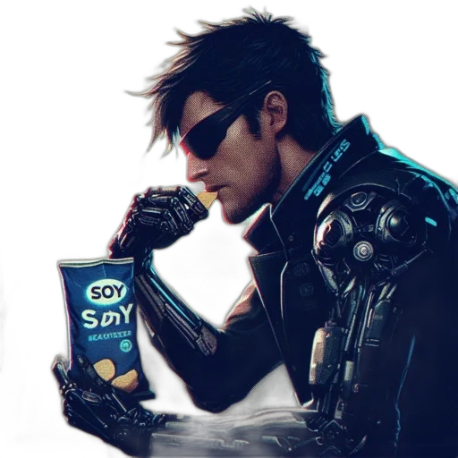 robot, cyberpunk, comic book art, concept art transparent PNG cut-out
