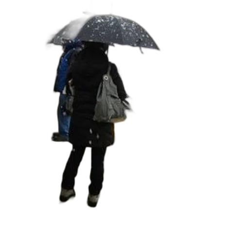 umbrella, jacket, staff, 3d render transparent PNG cut-out