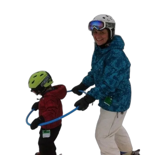 staff, jacket, snow, woman transparent PNG cut-out