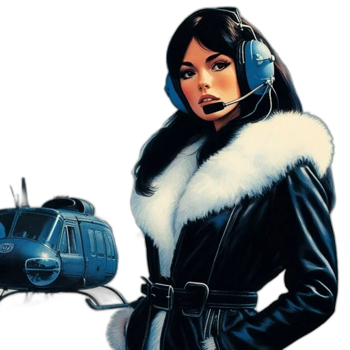 jacket, comic book art, concept art, fantasy art transparent PNG cut-out