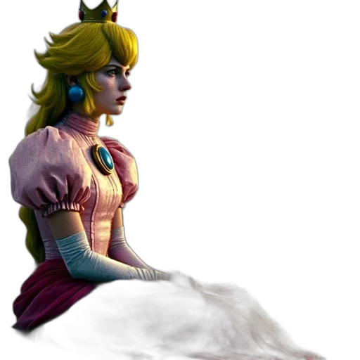 dress, staff, crown, face transparent PNG cut-out
