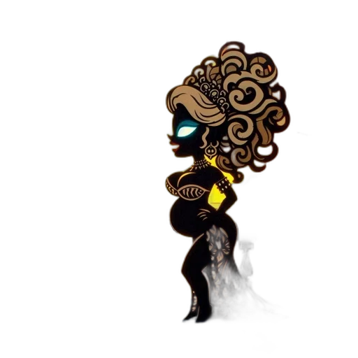 hair, crown, staff, jewelry transparent PNG cut-out