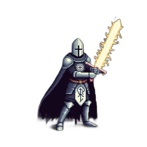 sword, weapon, staff, pixel art transparent PNG cut-out