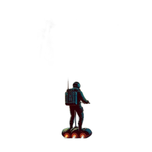 robot, staff, sword, weapon transparent PNG cut-out