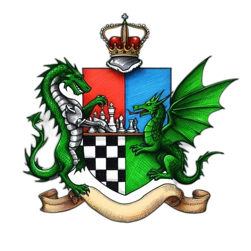 crown, dragon, staff, coat transparent PNG cut-out