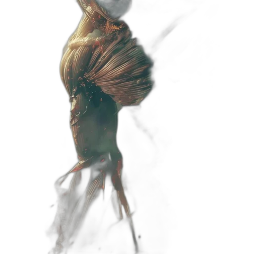 dress, creature, mask, hair transparent PNG cut-out