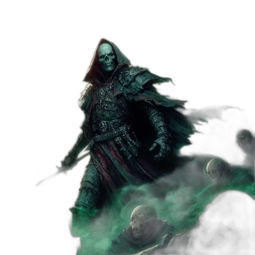 sword, creature, mask, staff transparent PNG cut-out
