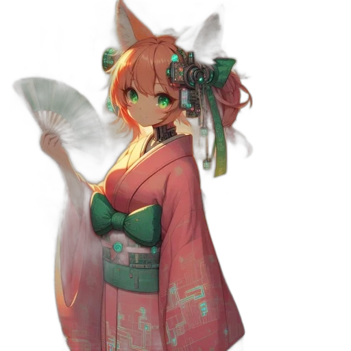 dress, staff, dragon, flower transparent PNG cut-out