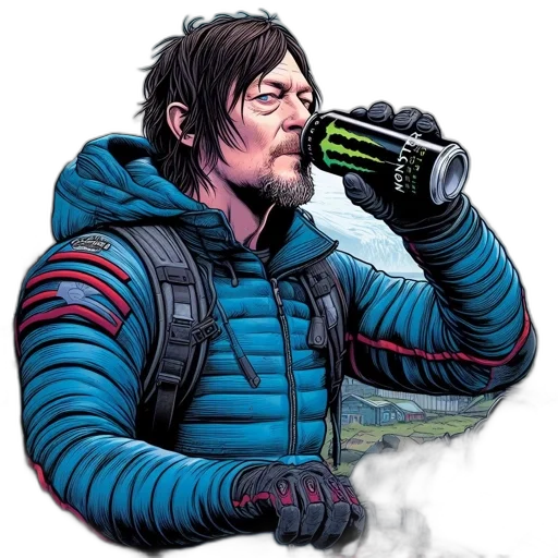 jacket, comic book art, concept art, pixel art transparent PNG cut-out