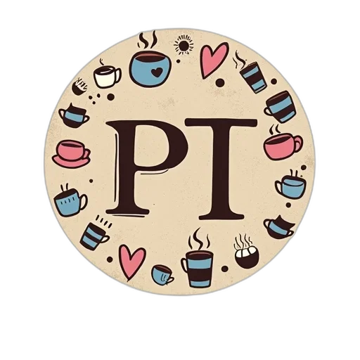 circular, logo, pattern, coffee transparent PNG cut-out
