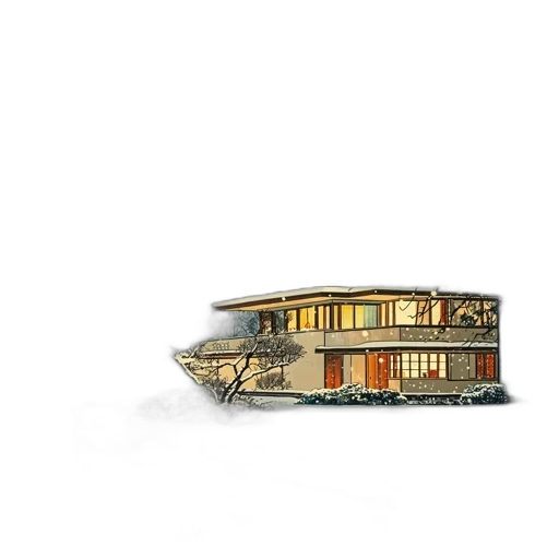 building, furniture, concept art, 3d render transparent PNG cut-out