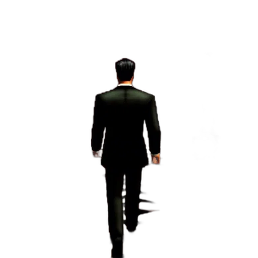 staff, jacket, umbrella, robot transparent PNG cut-out