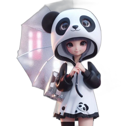 umbrella, 3d render, concept art, photorealistic transparent PNG cut-out
