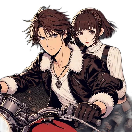 jacket, anime, concept art, pixel art transparent PNG cut-out