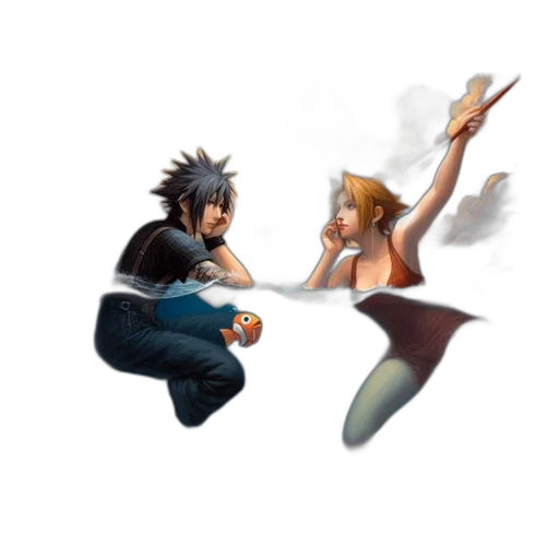concept art, pixel art, 3d render, fantasy art transparent PNG cut-out