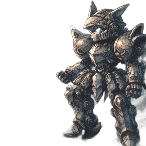 robot, weapon, concept art, fantasy art transparent PNG cut-out