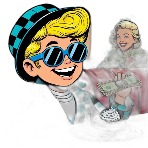 cartoon, comic book art, concept art, 3d render transparent PNG cut-out