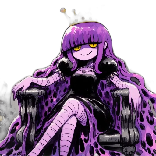 crown, creature, dress, hair transparent PNG cut-out