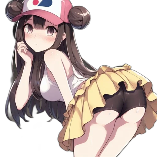 hat, dress, staff, weapon transparent PNG cut-out