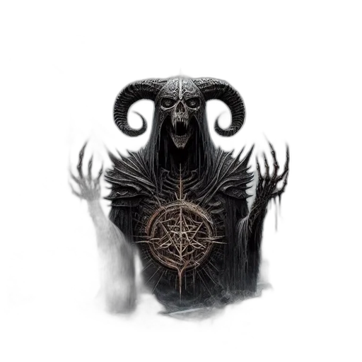mask, creature, staff, crown transparent PNG cut-out
