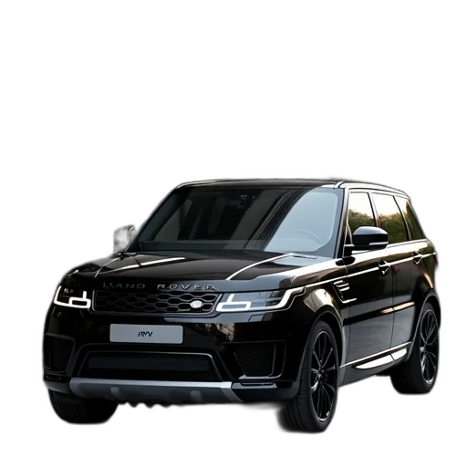 car, 3d render, photorealistic, land transparent PNG cut-out