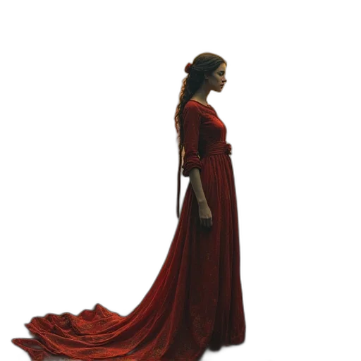 dress, staff, sword, crown transparent PNG cut-out