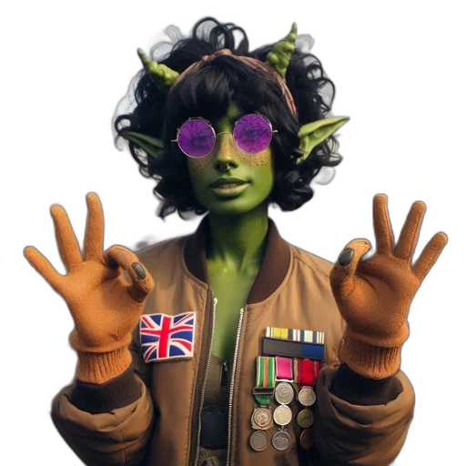 staff, mask, jacket, creature transparent PNG cut-out