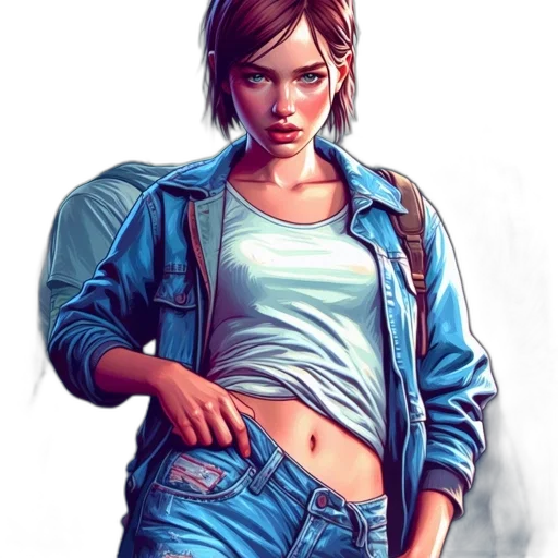 jacket, comic book art, concept art, fantasy art transparent PNG cut-out