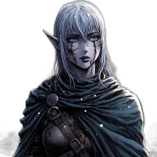 face, staff, dragon, fantasy art transparent PNG cut-out